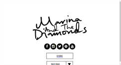 Desktop Screenshot of marinaandthediamonds.com